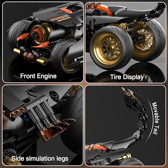 Scorpions Building Toys for Kids Ages 8-12,Sports Car Building Toy Set for Boys and Girls.Building Toy Set for Kids,Buildable Model Kit,Gift Idea for Boys and Girls Aged 9 Years Old and Up