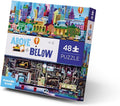 Crocodile Creek Above + Below 48-Piece Jigsaw Floor Puzzle - Fun Floor Puzzles for Kids Ages 4-8, Big City