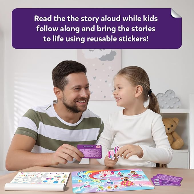 Skillmatics Activity Kit - Creative Storytelling & Skill Building with 150+ Reusable Stickers, Educational, Mess-Free Fun, Preschool & Kindergarten Toy, Gifts for Kids Ages 3, 4, 5, 6, 7