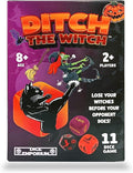 Ditch the Witch Dice Game for Ages 8+ – Fast-Paced Family Games with Custom 6 Sided Dice, Witch Counter, and Directional Play – Halloween Fun for 2-4 Players, Perfect for Gifting or Family Game Night
