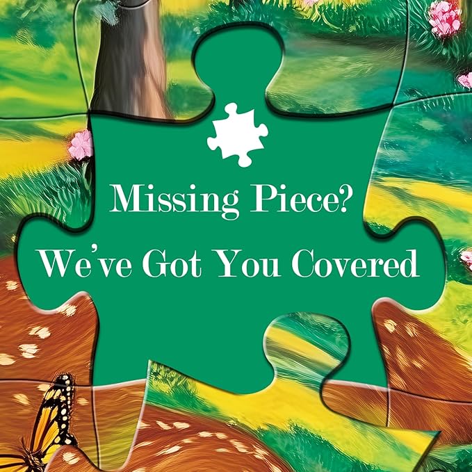 300 Piece Puzzles for Adults,Forest Deer Jigsaw Puzzle 300 Pieces,Interlock Perfectly Letter on Back No Dust,Fun and Challenging Puzzle for Family Time,Relaxing Gift for Adults,Kids,Seniors,20.5 x15in