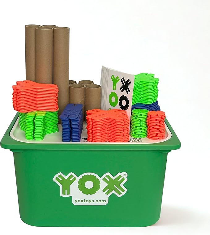 YOX Megabuilder Building Kit | Creative STEM Construction Toys | Made in USA | Bulk Building Set for Kids Ages 4-10