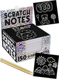PURPLE LADYBUG Silver Holographic Scratch Art Mini Notes - Scratch Art for Kids, Summer Activities, Camping Games for Ages 4-8