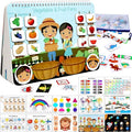iHarPro Busy Book for Kids, Montessori Toys for Toddlers, Autism Sensory Educational Toys, Toddler Preschool Learning Activity Binder and Early Books - for Boys & Girls Develops Fine Motor Skills