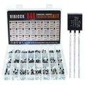 24 Value 840-piece Assorted Type General Purpose TO92 Transistors PNP NPN Bipolar Power Transistor Assortment Kit with Individual Compartment
