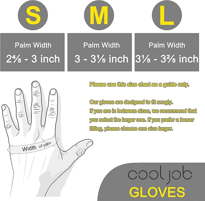 COOLJOB 3 Pairs Kids Gardening Gloves for Age 3-5, Children Grippy Rubber Coated Garden Work Gloves, Orange & Green & Yellow, Small Size (3 Pairs S)