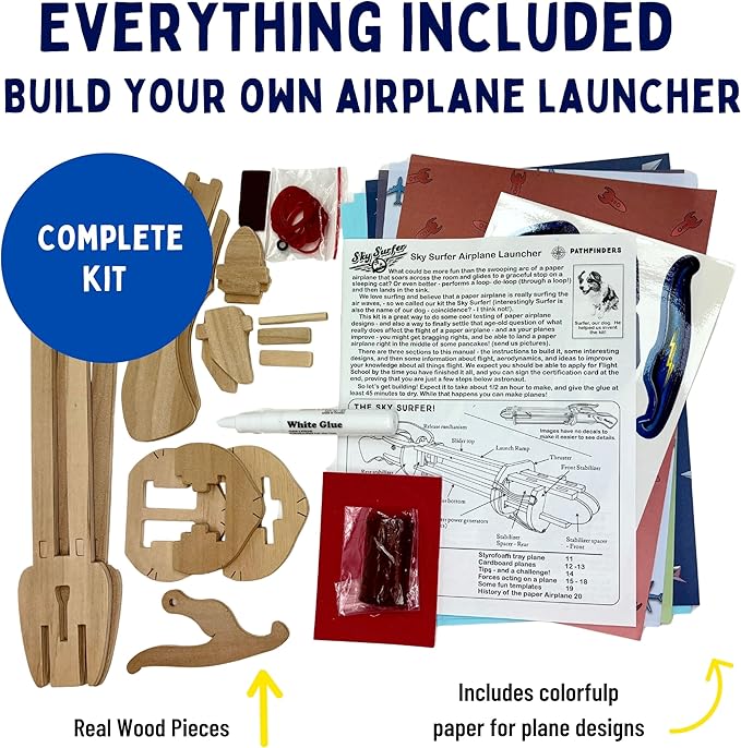 PATHFINDERS STEM Kit – Paper Airplane Launcher | Science Kits for Kids | stem Toys Physics Toys | Kids Engineering kit | Learning Resource