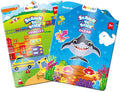 Reusable Jelly Sticker Books for Toddlers, 3D Waterproof Sticker Books, Travel Toys for Kids - Ocean Wrold, Vehicles
