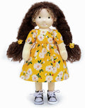 BlissfulPixie Dagmar 12" Soft Girl Rag Doll, Ideal First Doll for Babies & Toddlers
