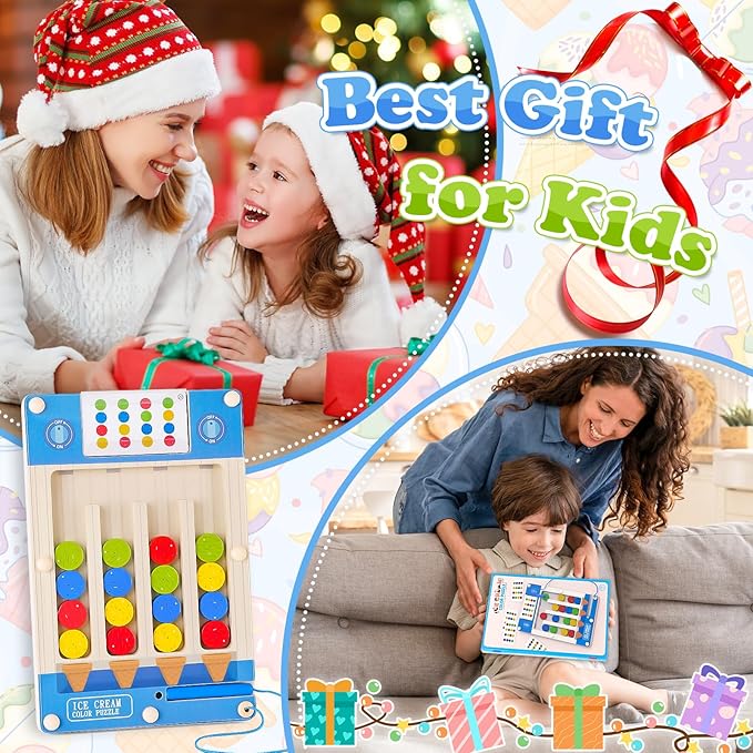 Montessori Wooden Sensory Autism Toys: 4 5 6 Year Old Girl Boy Birthday Gifts | Toys for 4-5-6-7 Year Old Boys Girls, Magnetic Puzzles for Kids Ages 4-7, Preschool Educational Learning Autistic Toy
