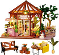 Miniature House Kit – Siti Mocha, DIY Dollhouse for Adults with Furniture & LED, Tiny House Wooden Craft Gift for Teens Families Friends