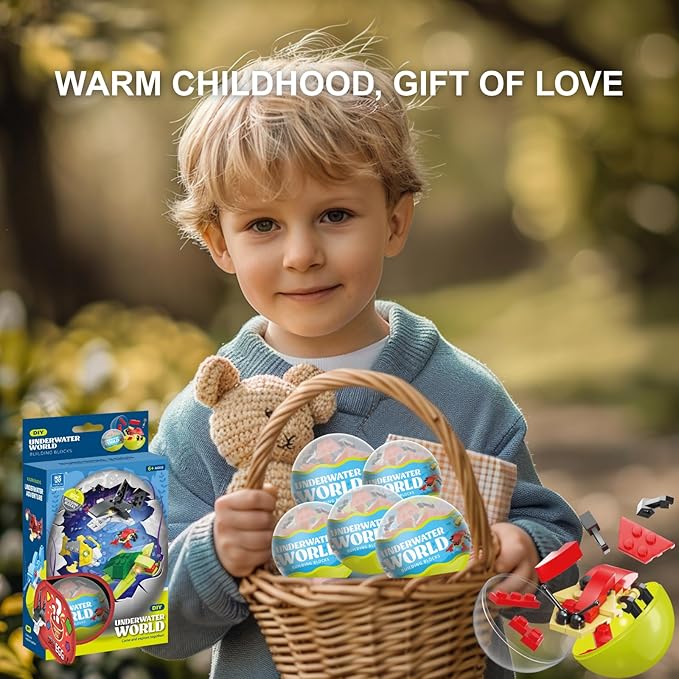 Sea Animals Building Block Stocking Stuffers Classroom Prizes Christmas Birthday Gifts Toy Building Sets for Kids 6-12