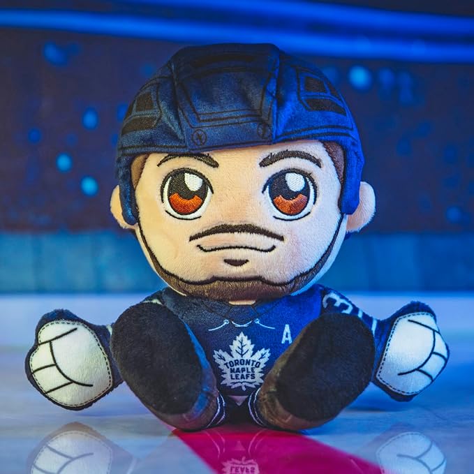 Bleacher Creatures Toronto Maple Leafs Auston Matthews 8" NHL Kuricha Sitting Plush - Soft Chibi Inspired NHL Superstar