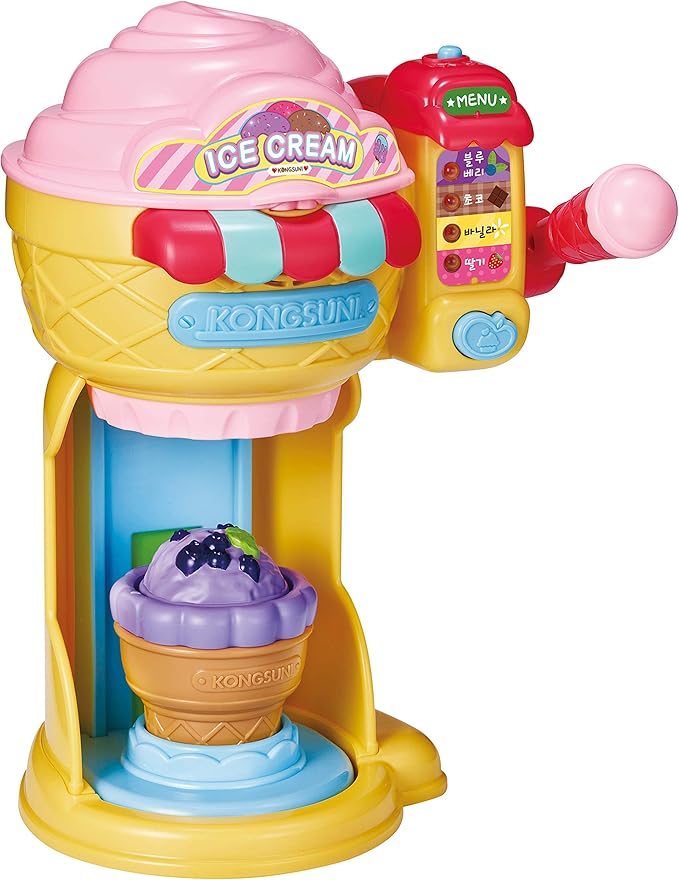 KONGSUNI Series, Youngtoys playset Bath Restaurant Shower Teeth Veggie Cake Bakery ice Cream Nurse Cooking (Ice Cream Shop (English Package))