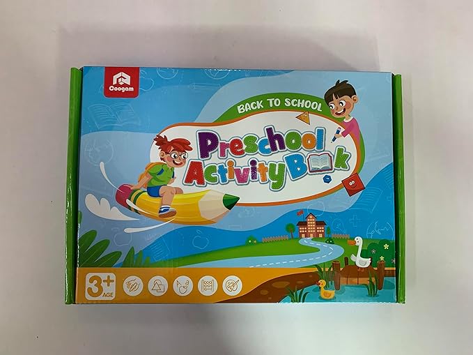 Coogam Magic Writing Practice for Preschool with Color Pattern, Learn to Write Workbook for Kids Age 3-12 Toys, Reusable Alphabet Numbers Tracing Book Learning Activities
