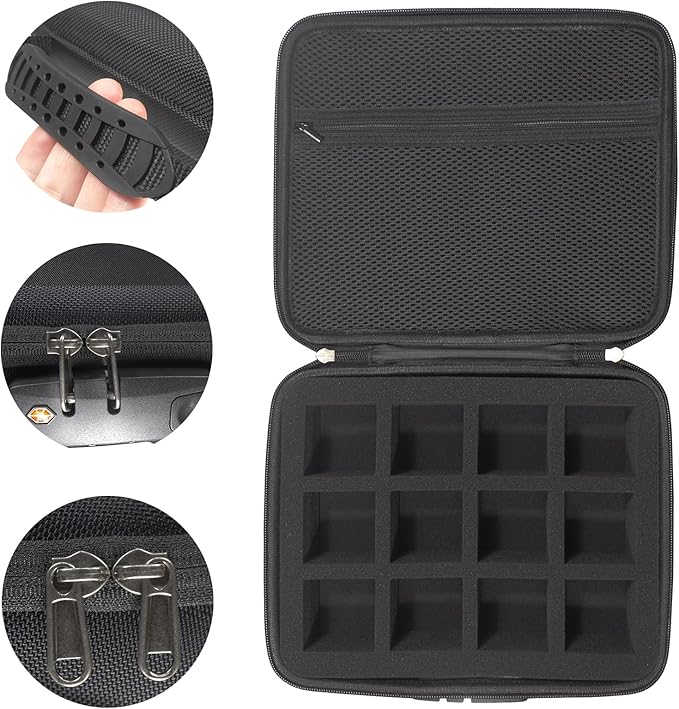 MUDOR 108 Pieces Silver Dollar Coin Holder, 41mm Storage Case with Lock, Coin Holders with 10 Size Gaskets, Coin Collection Supplies for Cent,Nickel,Quarter, Morgan,Silver Eagle