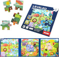 ASTARON Magnetic Puzzles for Toddlers, 16-20-25 Pieces Animal Learning Magnet Puzzle for Road Trip, Educational Travel Toys Car Plane Activities for Kids, Kids Birthday Gifts