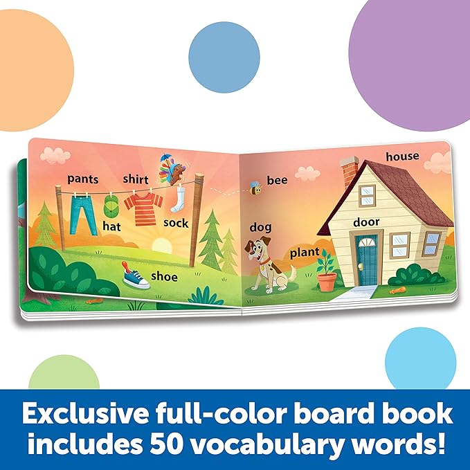 Learning Resources Spike The Fine Motor Hedgehog First Words - 15 Pieces, Age 18 Months+ Toddler Toys, Fine Motor Fun, Preschool Fine Motor Skills, Toddler Activity