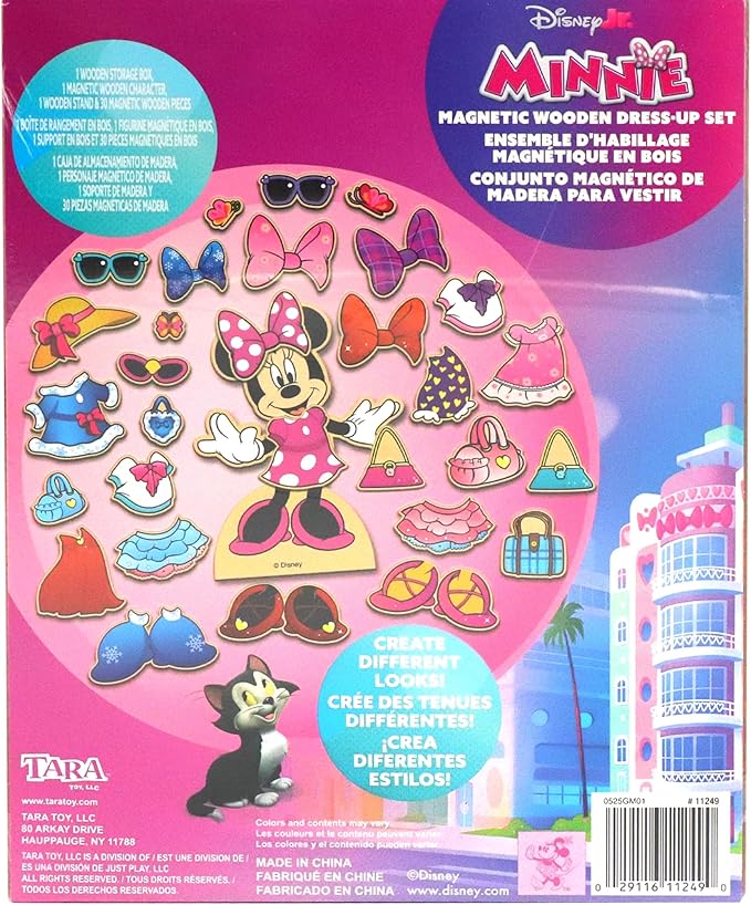 Minnie Mouse Magnetic Wooden Dress Up Set