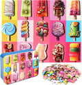 LELEMON Puzzles for Kids Ages 4-6,Popsicle 100 Piece Puzzles for Kids in a Metal Box, Educational Jigsaw Puzzles 100 Piece Puzzle Games for Girls and Boys