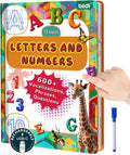 English Interactive Sound Book for Kid,Alphabet & Number Talking Book for Toddlers Age 3-5,Preschool ABC Learning Travel Toy for Boys Girls Birthday Gift 3 4 5 6 Year Old,Sensory Autism Toy,600+ Audio