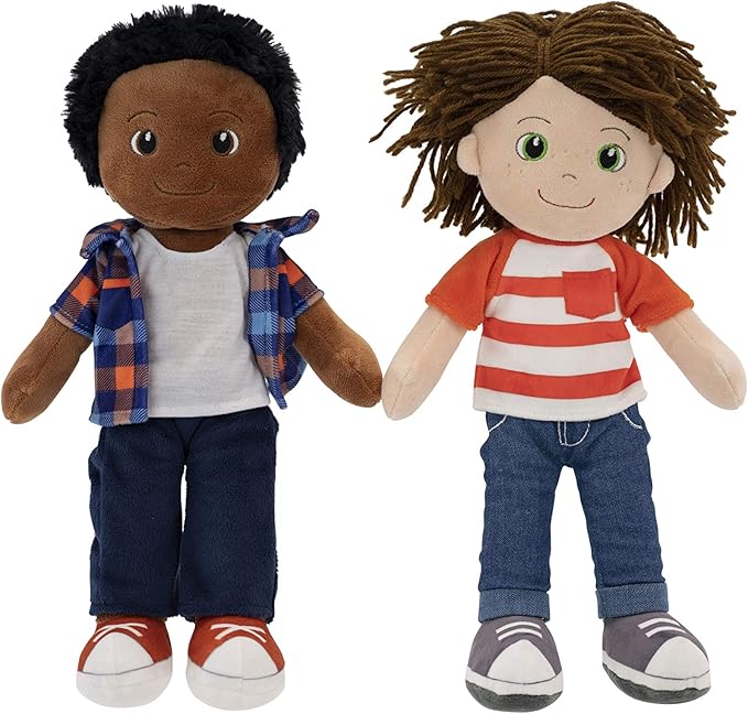 Playtime by Eimmie 14" Soft Baby Doll for Boys (Charlie) - Plush Rag Doll for Toddlers & Infants, Washable Stuffed Toy with Sensory Fabric Body - Great for Baby Showers, Birthdays & Special Occasions