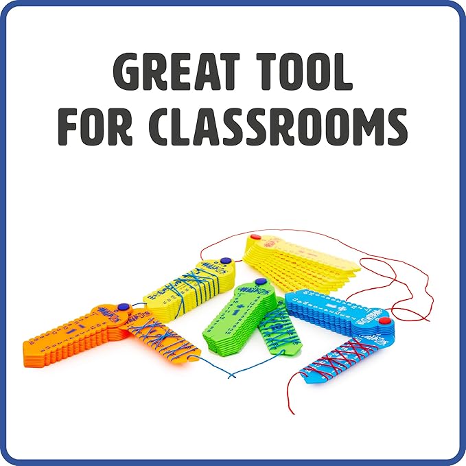 Learning Wrap-ups Fraction Keys - Self Correcting Math Tool for Kids Grade Level 2-6