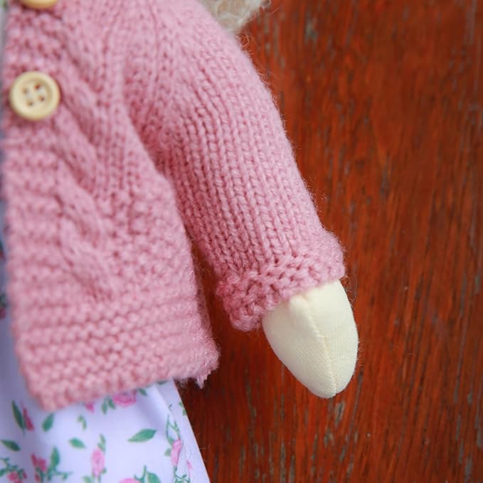 BlissfulPixie Waldorf Handmade Rag Doll - Personalized Collectors Plush for Kids Birthday Present With Beautiful Box-Darcy 12"