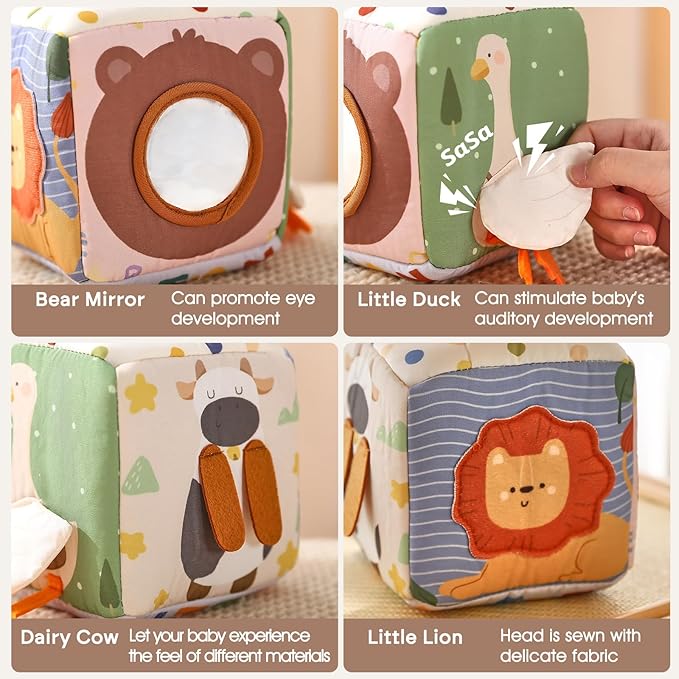 Youuys Baby Tissue Box Toy for Babies 6-12 Months - Montessori Toys Baby Tissue Box Sensory Toys for 1 Year Old - Boy Girl Gifts for Babies 6 12 18 Months Old