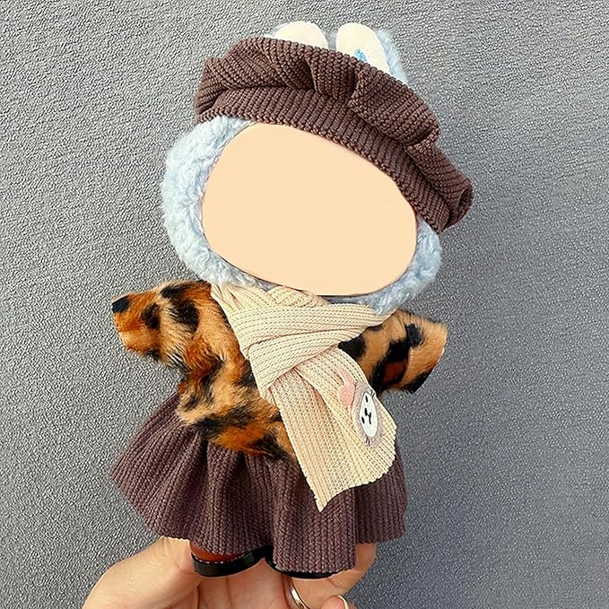 4 Pack—Adorable Outfit Set for 17cm Dolls,Premium Designer Doll Clothes with Accessories,6.7 Inches Cute Doll Clothes,Luxury Chic FashionClothing Set(No Dolls and Shoes) (Set B)