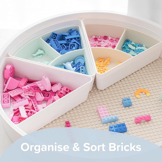 Inspire My Play - 3 x Silicone Sorting and Organising Compartments - Compatible with Sensory PlayTray - Sensory Bin Accessories - Early Development & Activity Toys for Disabled Children - Stone