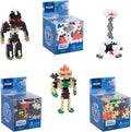 PLUS PLUS – Set of 3 Mystery Makers – Robots, Bundle 1 – Construction Building STEM | STEAM Toy, Interlocking Mini Puzzle Blocks for Kids