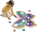 Peaceable Kingdom Shimmery Butterfly Floor Puzzle – 53-Piece Giant Floor Puzzle for Kids Ages 5 & up – Fun-Shaped Puzzle Pieces – Great for Classrooms