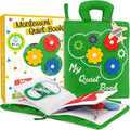 deMoca Montessori Busy Book Toddler Travel Toys 1-3 - Activity Quiet Book Airplane Travel Toys for Toddlers 1-3, Busy Board with Car and Plane Activities, Boys & Girls Birthday Gift