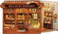 CUTEBEE Book Nook Kit - DIY Miniature House Bakery Dessert Shop Dollhouse Kit for Adults, Booknook Tiny House Bookshelf Decor 3D Wooden Puzzle, Gifts for Family, Friends (Mrs.Hunt Bakery)