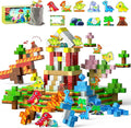 110PCS Dinosaur Toys Magnetic Cubes for Kids, Magnetic Building Blocks for Kids Ages 4-8 8-12, Magnet Blocks Classroom Must Haves Sensory Construction Toys for Boys Girls Gifts