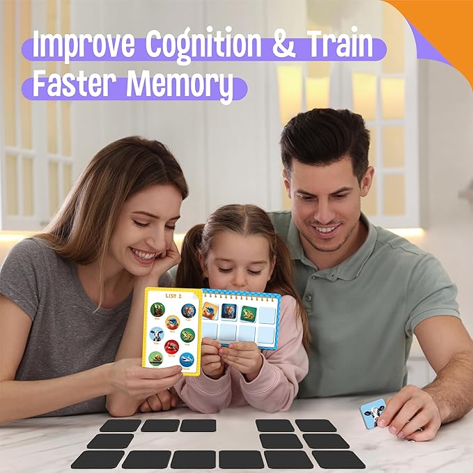 SpriteGru Magnetic Animal Matching Game, Funny Animals Learning Game, Race to Collect Your Lists Educational Toy for Boys & Girls at Home