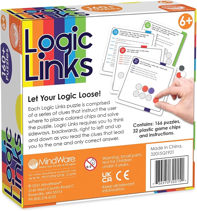 Logic Links Puzzle Box Critical Thinking Game