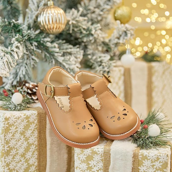 Felix & Flora Toddler Little Girl Mary Jane Dress Shoes - Ballet Flats for Girl Party School Shoes