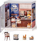 Rolife Super Creator Mini-Size | DIY Miniature Plastic House Building Set Playset with Dustcover, Suitable for Mini Figures Construction Toys Diorama Gifts for Adults (Butter Bakery House)