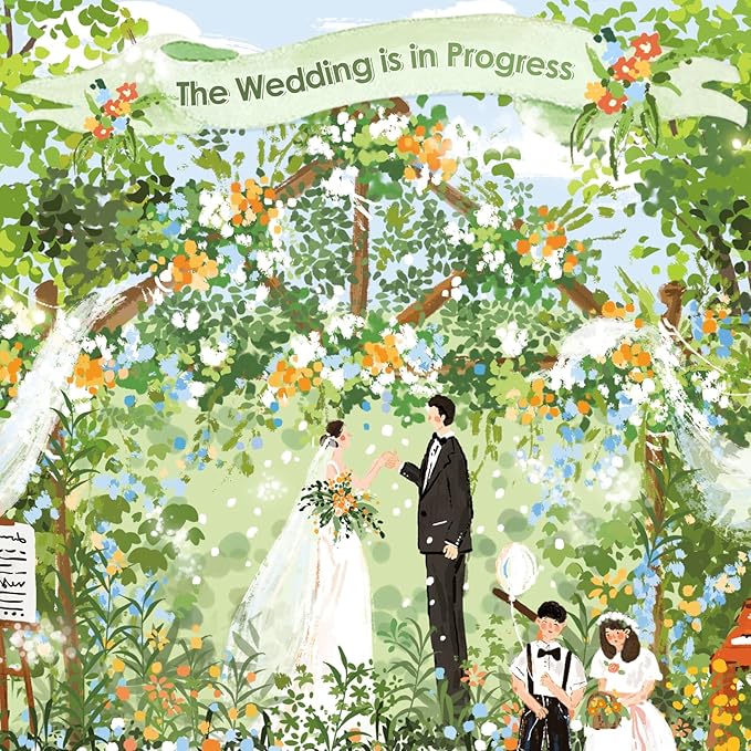 MOMIBOOK 1000 Piece Puzzle for Adults Jigsaw Puzzles of The Wedding is in Progress, Painting Image Spring Difficult Challenging Hard Impossible Puzzle Unique Funny Party Wedding Birthday Gifts