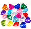 Hicarer 20 Pieces Diving Gem Pool Toys Colorful Big Diamond Pirate Treasure Diving Gems Acrylic Heart Gemstones Summer Beach Underwater Swimming Toys for Kids Swimming Party Favor Pool Training Gift