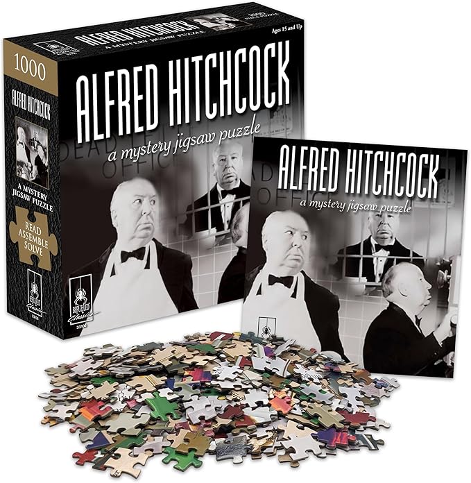 Classic Mystery Jigsaw Puzzle - Alfred Hitchcock, Black