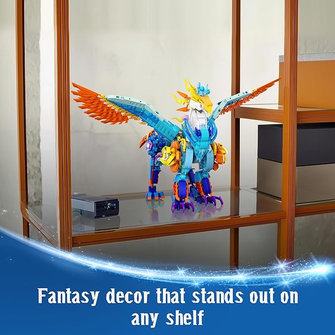 Sillbird Magical Creatures Building Set for Kids Age 10+ and Adults, Buildable Flower Animal Toy for Home Decor, Birthday Gift Idea for Boys Girls Teens and Adults (1212 Pieces)