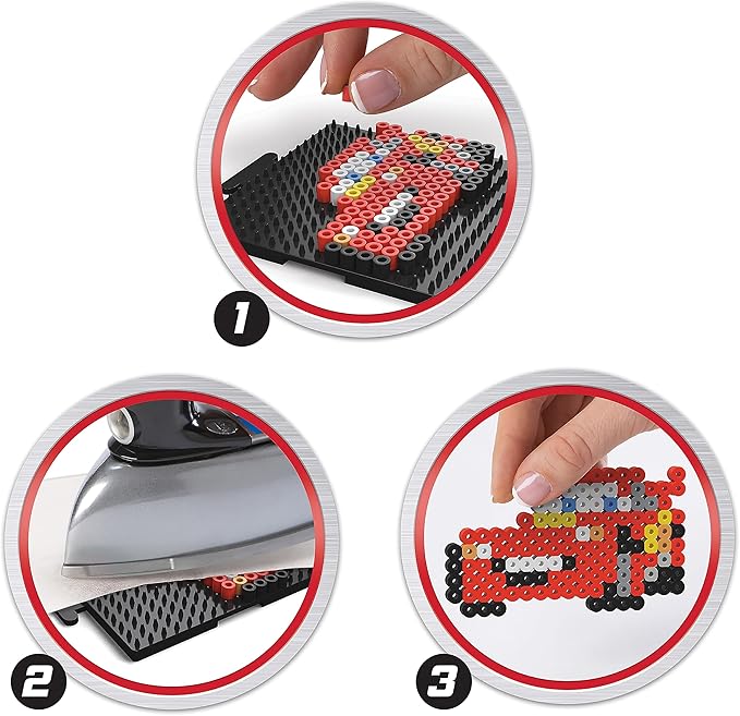 Perler 80-57045 Disney Pixar's Cars Fused Bead Craft Activity Kit, Includes 6 Patterns, Multicolor, 2004 Pieces