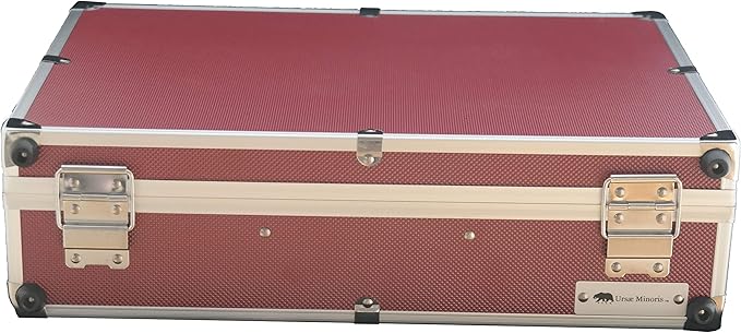 Ursae Minoris Elite Red Aluminum Box for 100 Certified or Certified-Style Coin Holders NGC, PCGS, ANACS, Elite, Lighthouse, BCW