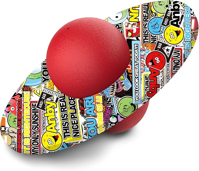 Pogo Ball for Kids & Adults Up to 200lb, Balance Coordination Trick Bounce Board Pop Ball Cool Fun Challenge Indoor Outdoor Toys Pogo Jumper Birthday Gifts for Boys Girls Halloween