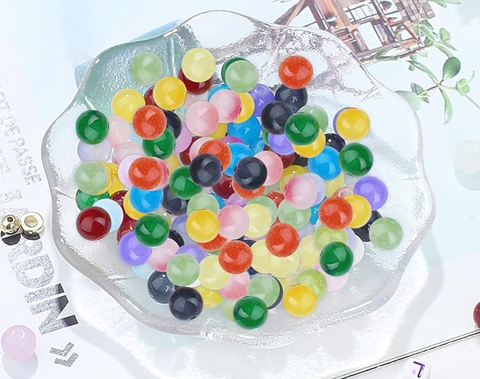XIANNVXI 530pcs Glass Beads Kit for Friendship Bracelet 18color 8mm Colorful Glass Kandi Letter Beads Kit for Jewelry Making DIY Crafts