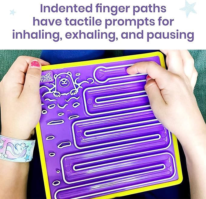 hand2mind Mindful Maze Boards, Tactile Sensory Toys for Toddlers, Anxiety Relief Items, Calm Down Corner Supplies, Emotional Regulation Tools for Kids, Play Therapy Toys, Mindfulness Gifts