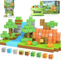 Magnetic Blocks-Build Mine Magnet World Pumpkin Edition Kids Games Toys for Boys Girls 3+ Years Old Magnetic STEM Construction Toys Ages 4-6 6-8 5-7 for Halloween Birthday Gifts